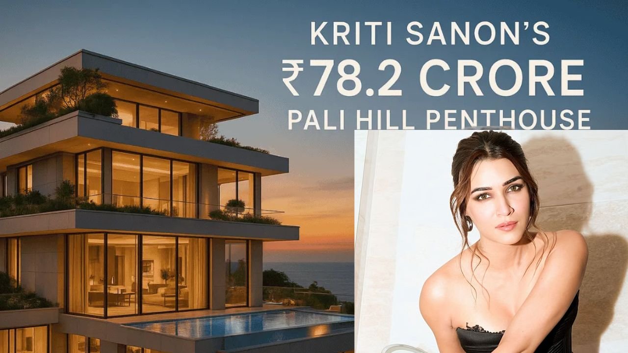 Kriti Sanon penthouse in Mumbai Pali Hill with sea view.