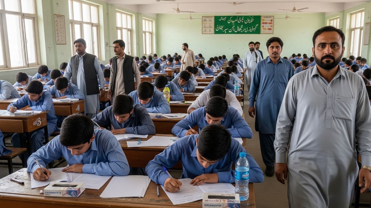 MDCAT 2025 examination hall in Pakistan