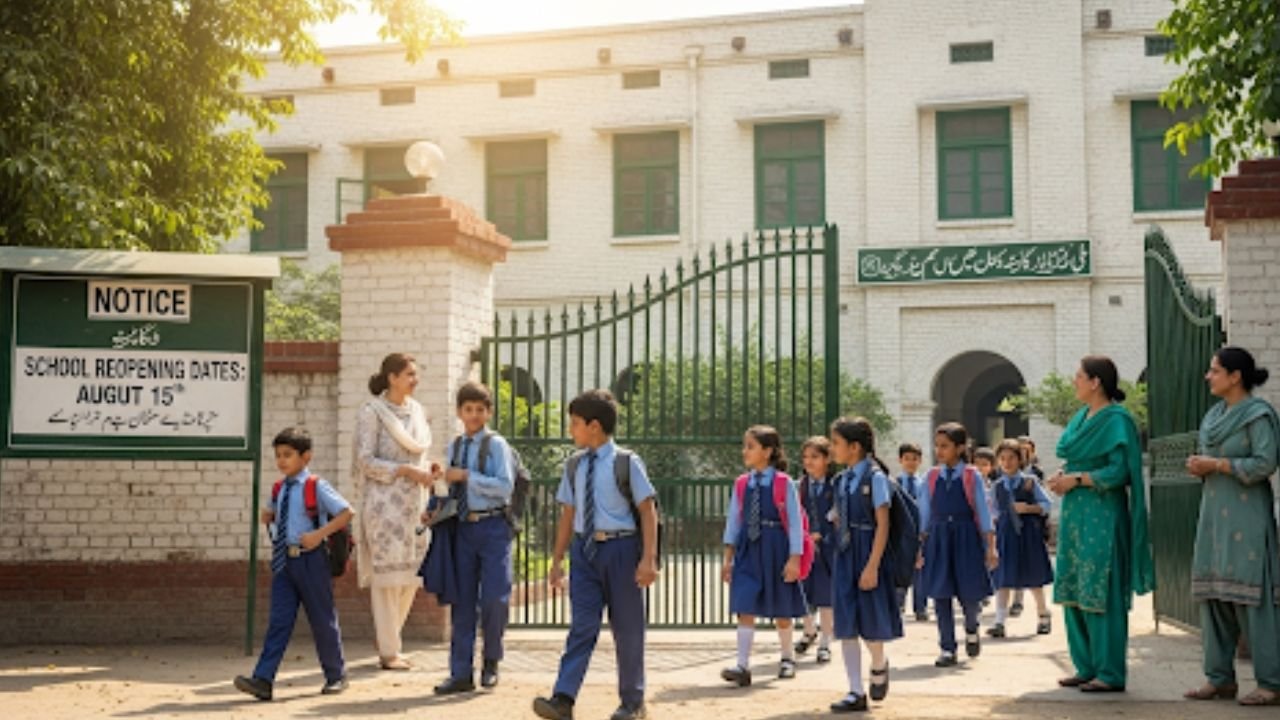 Punjab schools reopening August 2025 students returning