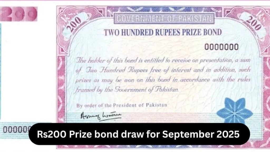 Rs. 200 Prize Bond